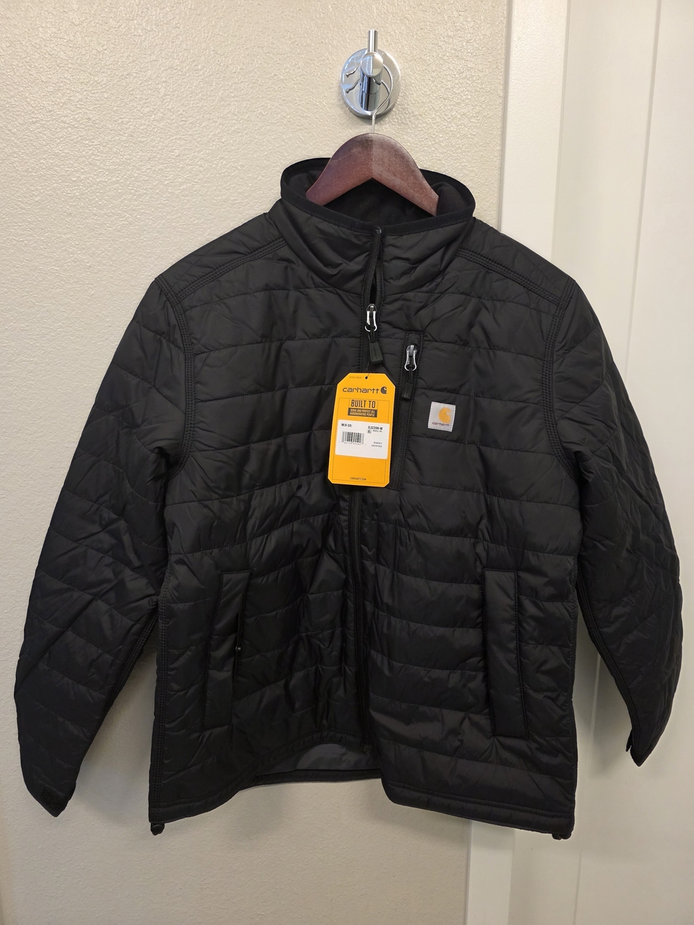 Carhartt Quilted Black Zip-Up Jacket
